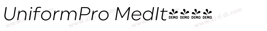 UniformPro MedIt字体转换